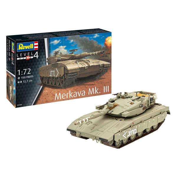 Imagem de Kit Plástico Tanque Merkava Mk.III 1/72 Revell 03340