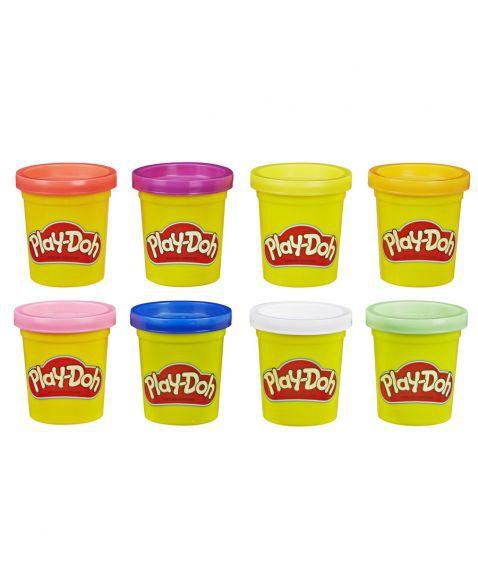 Imagem de Kit play doh com 8 potes massinha de modelar colorida e5062 hasbro