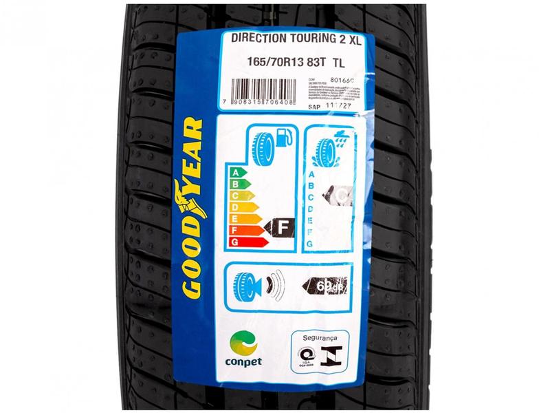 Imagem de Kit Pneu Aro 13” 165/70R13 Goodyear 83T Touring