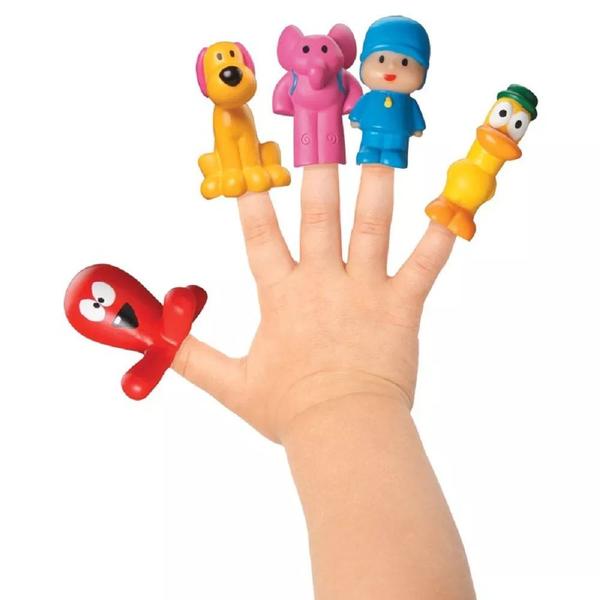 Imagem de Kit Pocoyo Miniaturas 5 Bonecos Dedoches Cardoso Brinquedos