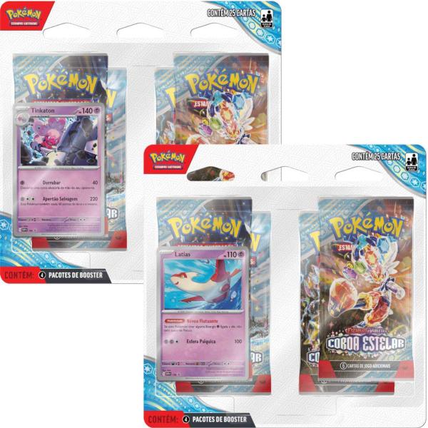 Imagem de Kit Pokemon Blister Quadruplo EV7 Latias + Tinkaton