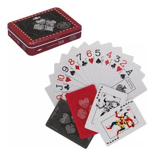 Imagem de Kit Poker 100 Fichas + Embaralhador De Cartas + 2 Baralhos