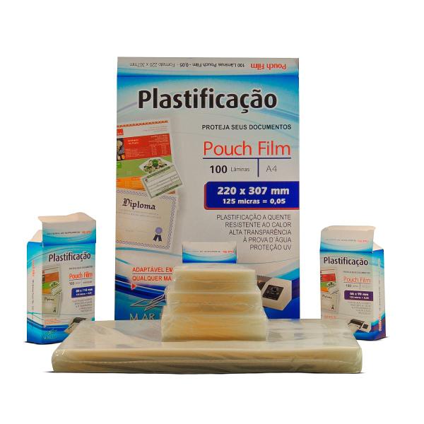 Imagem de Kit Polaseal 0,05 400un 100 Crachá + 100 CPF + 100 RG + 100 A4