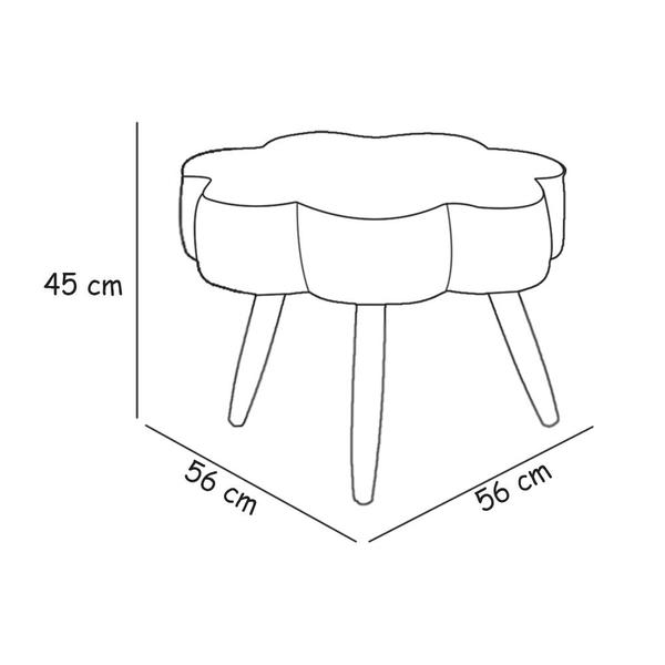 Imagem de Kit Poltrona Aurora de Amamentação Balanço + Puff Suede Bege - Belliv Decor