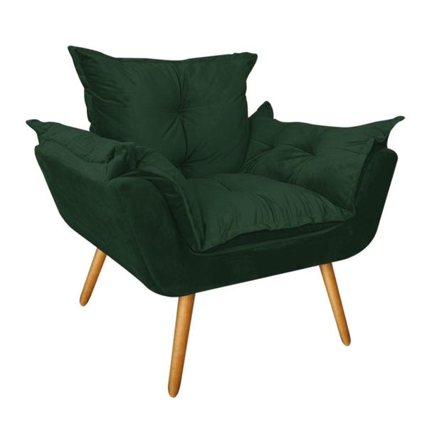 Imagem de Kit Poltrona Fatte com Manta Soft Lilás e Estante Livreiro Ferro Preto MDF Freijó Suede Verde Musgo - Ahazzo Móveis