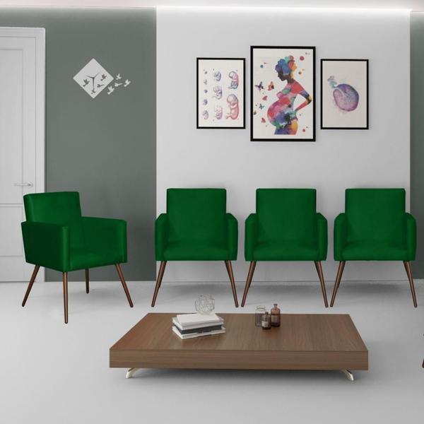 Imagem de Kit Poltrona Nina Platinum Decor Verde