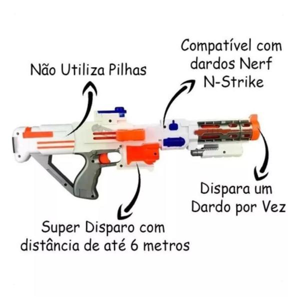 Imagem de Kit Pontaria Braskit Alvo de Dardos e Pistolinha Lança Dardo