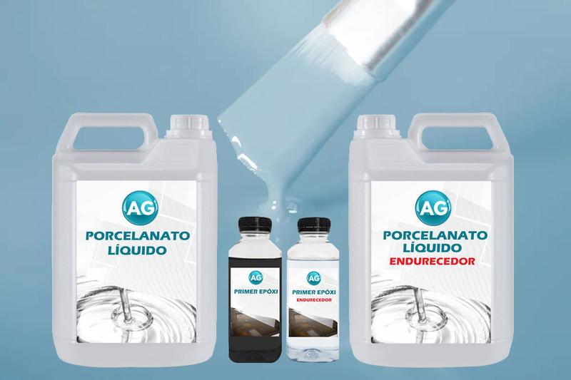 Imagem de Kit Porcelanato Líquido Azul Pastel AG - RAL5024 por M²