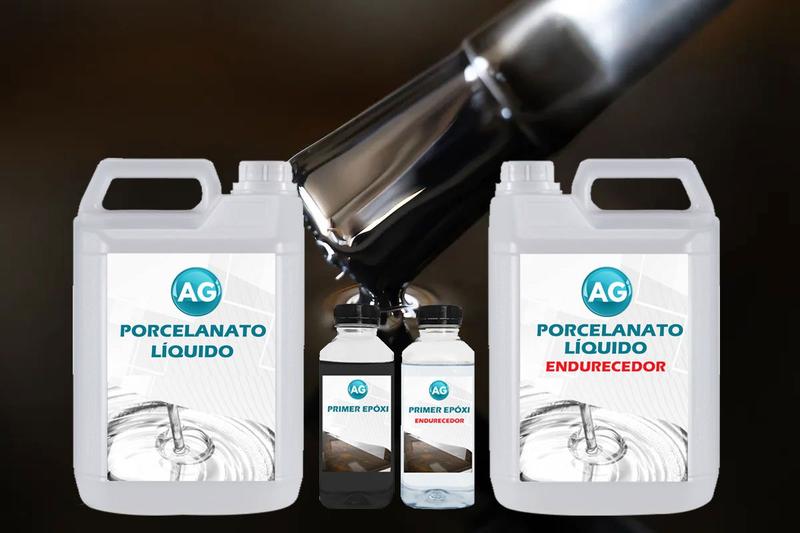 Imagem de Kit Porcelanato Líquido Preto Jato AG - RAL9005 por M²