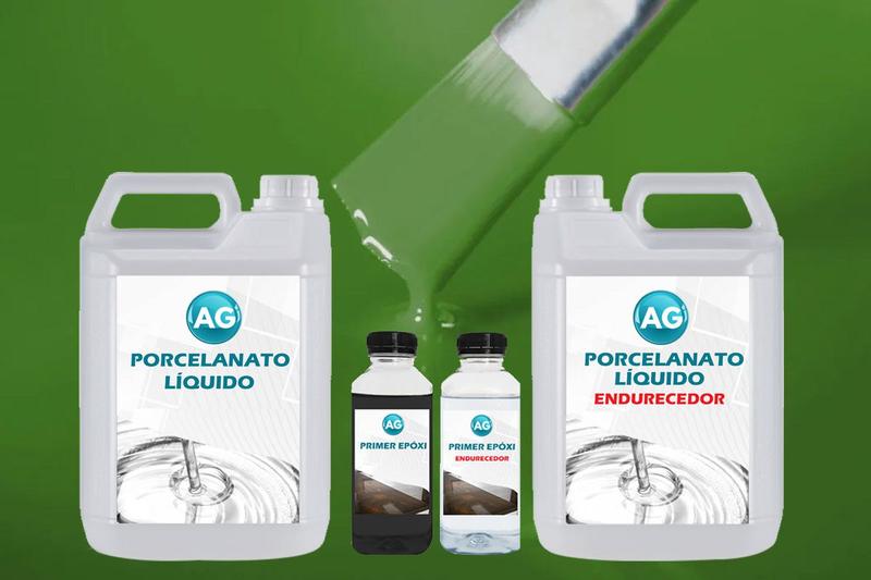 Imagem de Kit Porcelanato Líquido Verde Grama AG - RAL6010 por M²