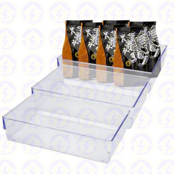 Kit Porta Alimentos Organizador Geladeira Acrilico Multiuso 4 UN - PLASTUTTI Imagem de Kit Porta Alimentos Organizador Geladeira Acrilico Multiuso 4 UN