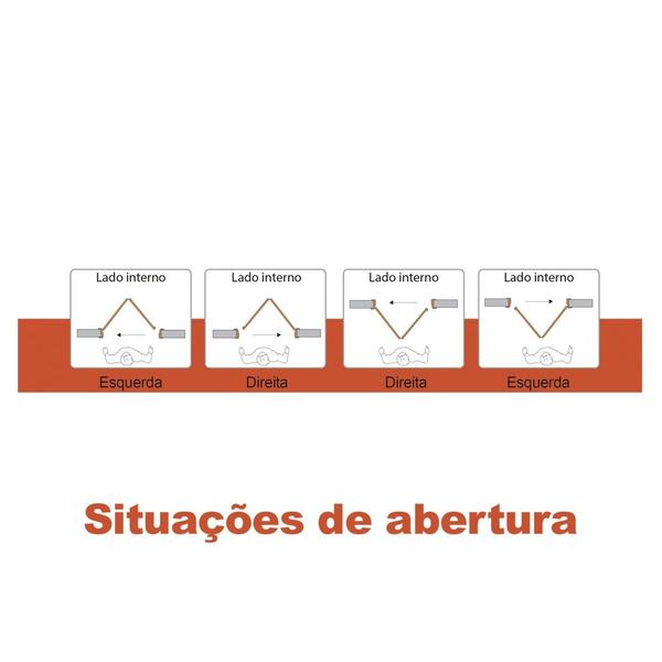 Imagem de Kit Porta Camarão de Madeira Mescla 72 X 2.10 Batente Ecológico 11 cm com Ferragens Lado Direito - Hale