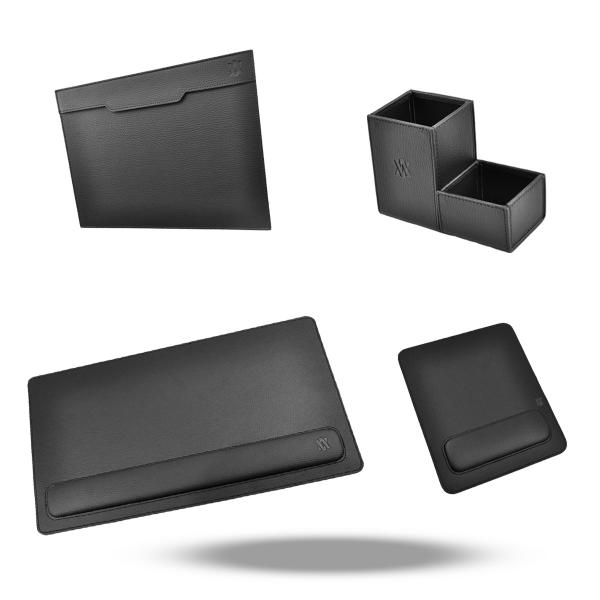 Imagem de Kit Porta Caneta/clips, Risque A4, Apoio Teclado, Mouse Pad