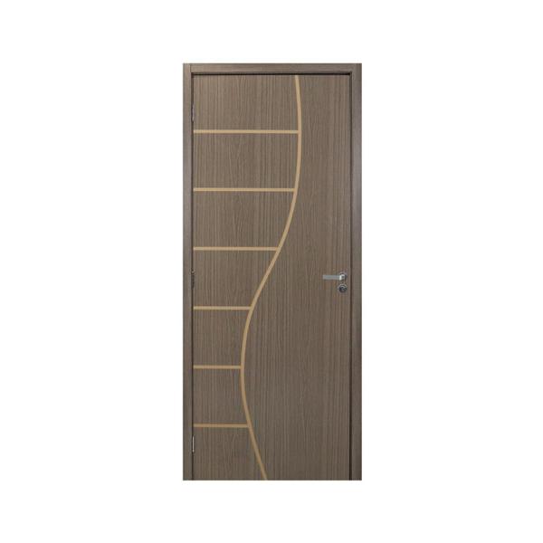 Imagem de Kit Porta de Madeira Decorada 215x84cm com Batente de MDF Ultra 10cm Cantareira MGM