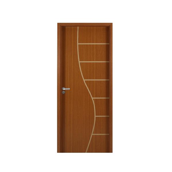 Imagem de Kit Porta de Madeira Decorada 215x84cm com Batente de MDF Ultra 12cm Cantareira MGM