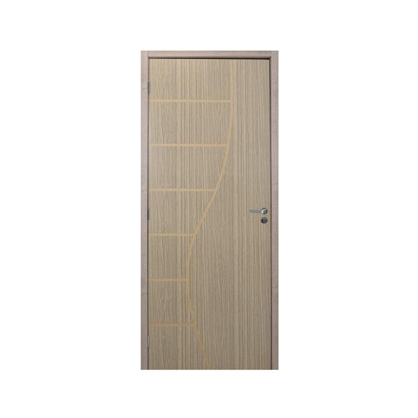 Imagem de Kit Porta de Madeira Decorada 215x94cm com Batente de MDF Ultra 12cm Cantareira MGM