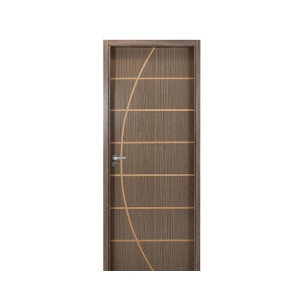 Imagem de Kit Porta de Madeira Decorada 215x94cm com Batente de MDF Ultra 12cm Neblina MGM