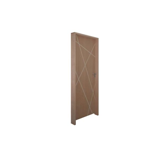 Kit Porta de Madeira Frisada 210x82cm Batente 14cm Fechadura Rolete e Puxador Rodam Portas Imagem de Kit Porta de Madeira Frisada 210x82cm Batente 14cm Fechadura Rolete e Puxador Rodam Portas