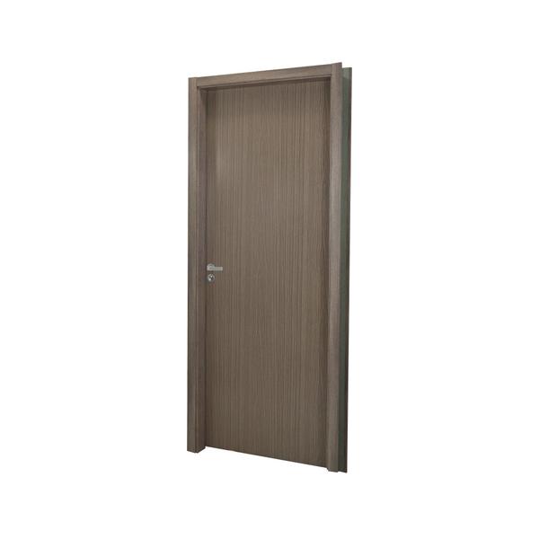 Imagem de Kit Porta de Madeira Lisa 215x74cm com Batente de MDF Ultra 16cm Melamínico MGM