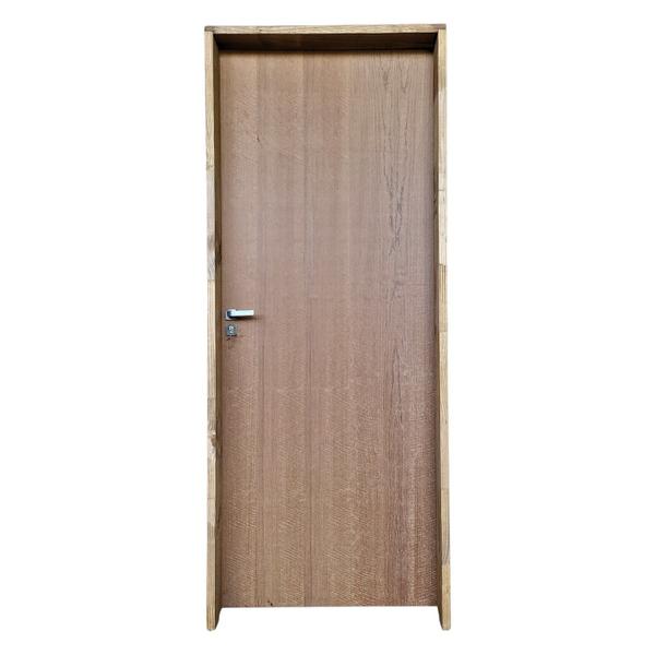 Imagem de Kit Porta de Madeira Lisa Imbuia 210x82cm Batente 16cm Uniportas