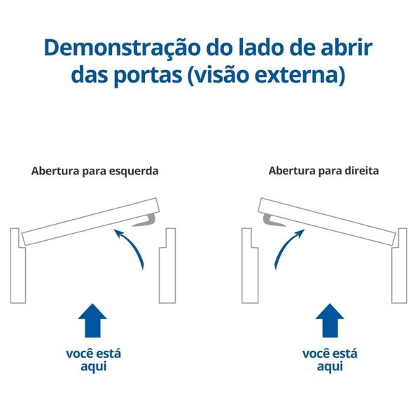 Imagem de Kit Porta de Madeira Vitrô Direita 213cmx110cmx12cm PE28 Esel