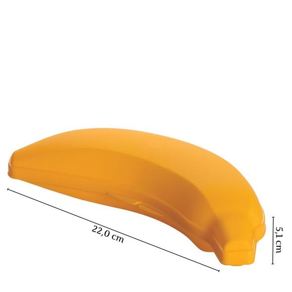 Kit porta frutas banana, maçã, morango e limão 4 pçs Plasutil Imagem de Kit porta frutas banana, maçã, morango e limão 4 pçs Plasutil