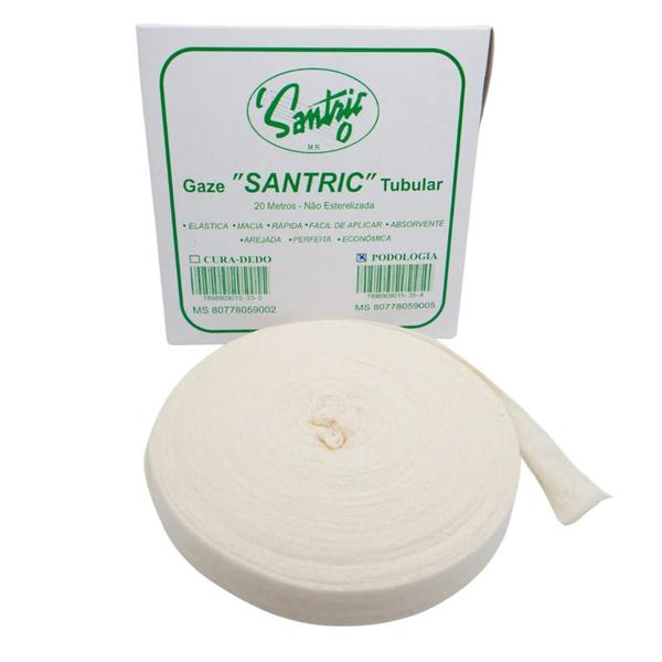 KIT Porta Gaze Tubular + Gaze Tubular 20m + Aplicador Gaze - THIMON/SANTRIC/FAVA Imagem de KIT Porta Gaze Tubular + Gaze Tubular 20m + Aplicador Gaze