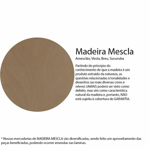 Imagem de Kit Porta Lisa de Madeira Mescla 70 X 2.10 Batente Ecológico 09cm Fechadura Comum Lado Esquerdo - Hale