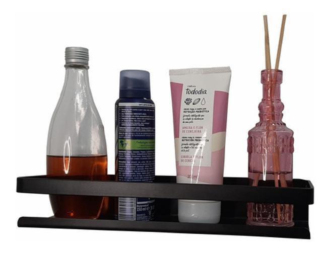 Kit Porta Papel Higiênico E Prateleira Banheiro Preto Fosco - Belolar Imagem de Kit Porta Papel Higiênico E Prateleira Banheiro Preto Fosco