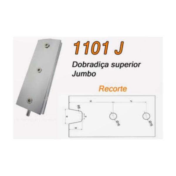 Kit porta pivotante tipo jumbo para vidro temperado blindex - Cromado (alumínio) - Demarcos Engenharia Imagem de Kit porta pivotante tipo jumbo para vidro temperado blindex - Cromado (alumínio)