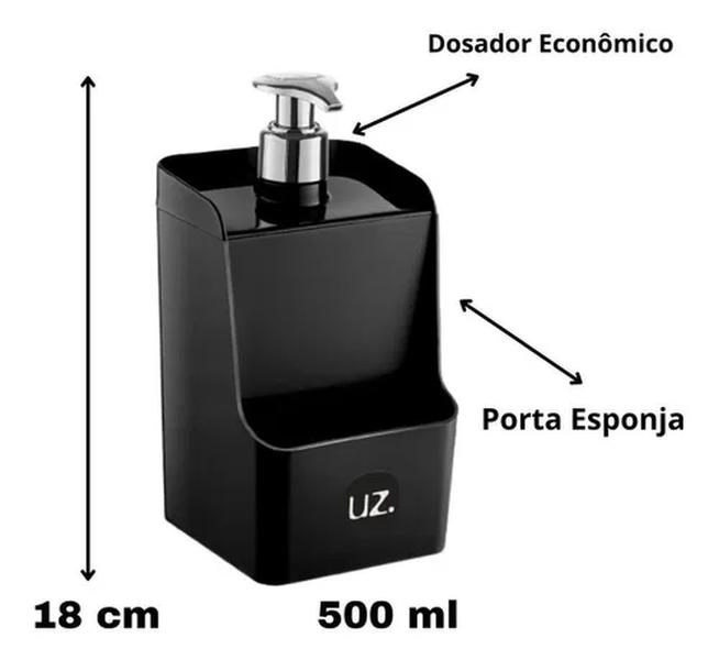 Imagem de Kit Porta Sabonete Líquido+ Porta Detergente Slim Útil Cores