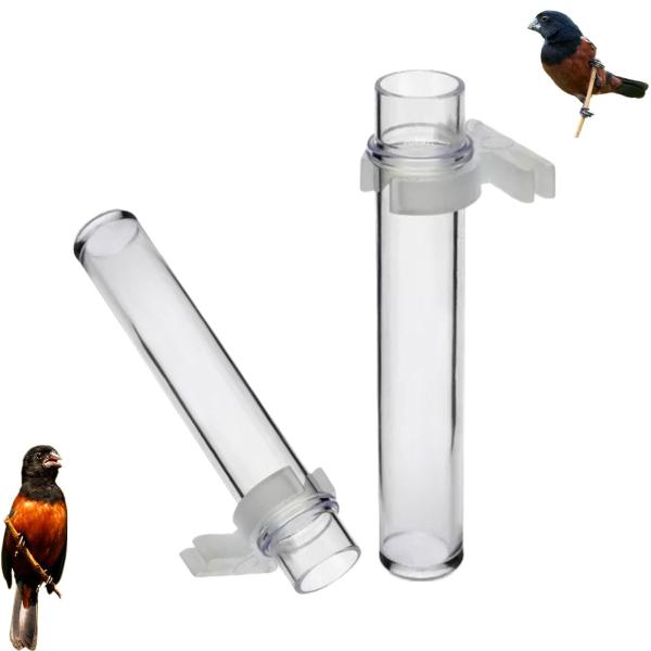 Imagem de Kit Porta Tiririca Juta Sisal Sementeira Pendão 30ml Tam. Médio Cristal - Passaros e Aves em Geral