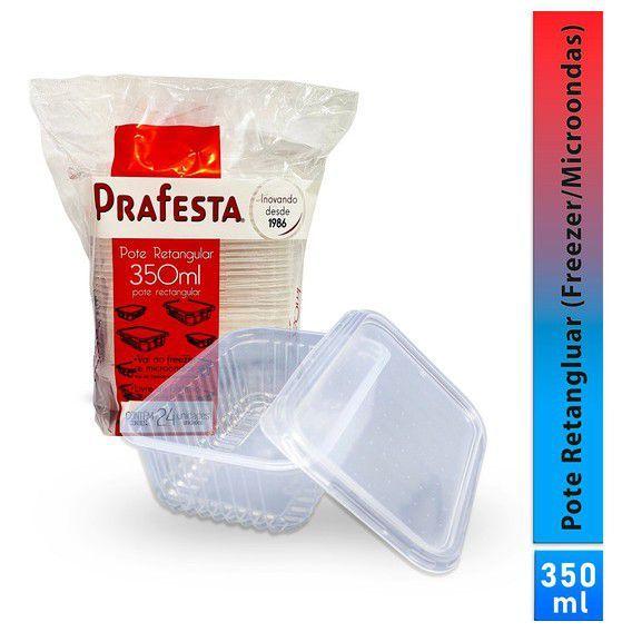 Imagem de Kit Pote 350ml Freezer E Microondas Marmita Fitness 24 Unidades