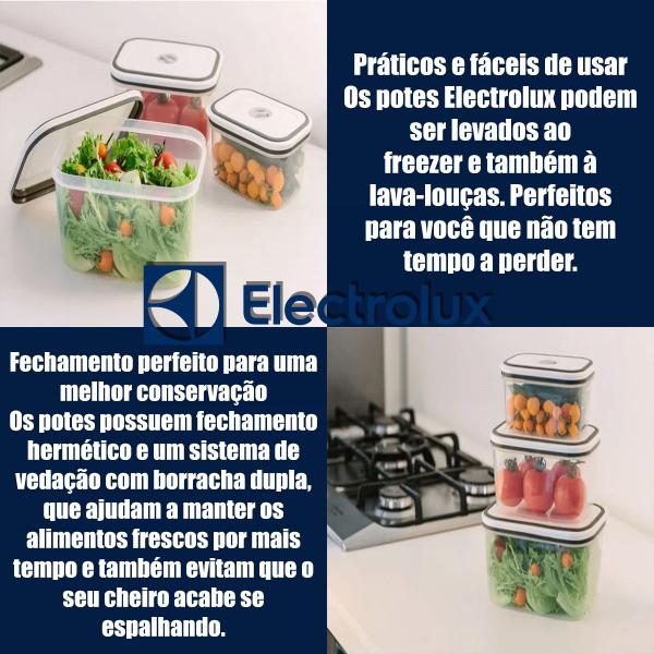 Imagem de Kit pote hermetico de plástico 10pçs electrolux  a07671401 41029853