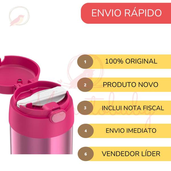 Imagem de Kit Pote Térmico Lancheira Papinha Escolar Thermos Meninas