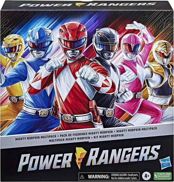 Imagem de Kit Power Rangers com 6 Figuras de Ação e Acessórios +4 anos (Amazon Exclusivo)