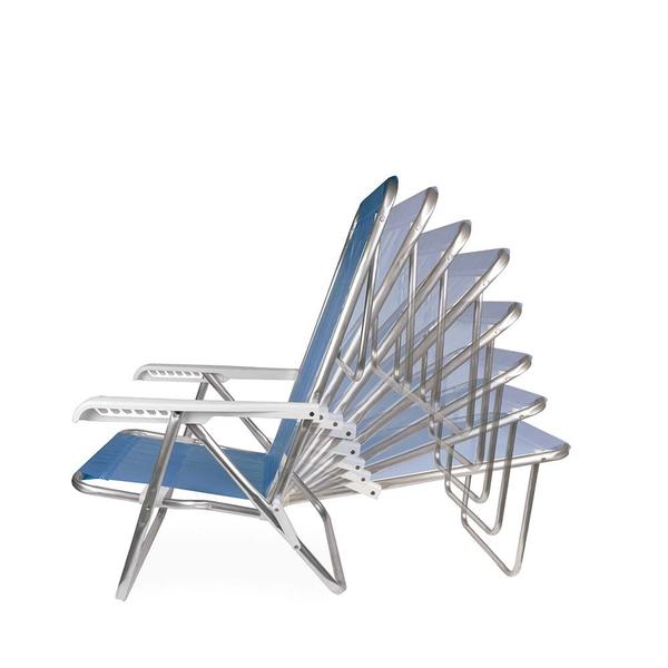 Kit Praia 2 Cadeira Reclinável 8 Posições Sannet + Guarda Sol 2m Sombreiro Alumínio - Mor Imagem de Kit Praia 2 Cadeira Reclinável 8 Posições Sannet + Guarda Sol 2m Sombreiro Alumínio - Mor