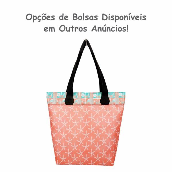 Imagem de Kit Praia Feminino Estrela-do-Mar Salmão com Bolsa, Necessaire e Chinelo, Magicc