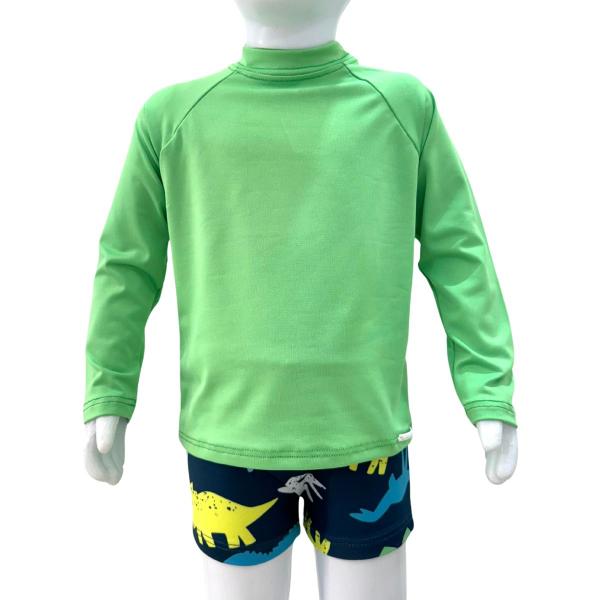 Imagem de Kit Praia Menino Blusa Proteção Uv+ Sunga + Bermuda Infantil