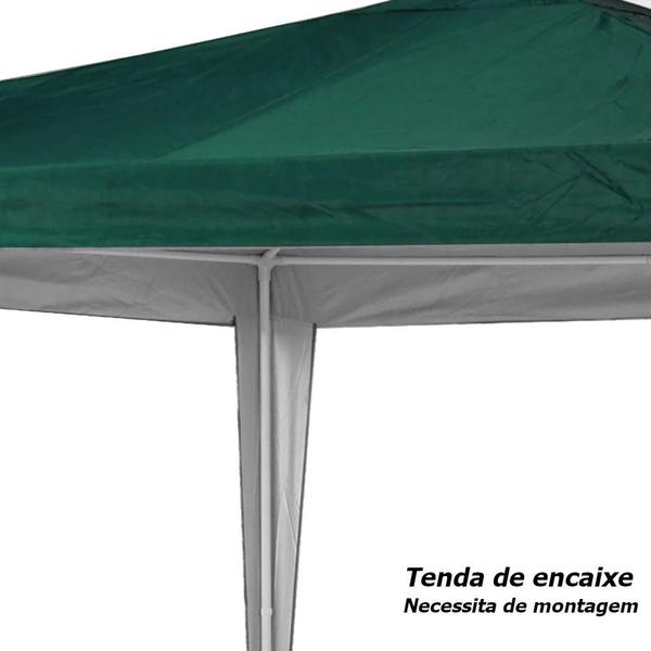 Imagem de Kit Praia Tenda Gazebo Oxford 3x3 M + Carrinho C/ Avanco Preto + 2 Cadeiras de Praia + Cooler 18 L  Mor 