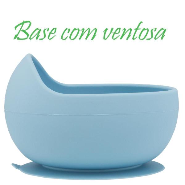 Imagem de Kit Pratinho Bowl Babador E Talher Silicone Buba - ul