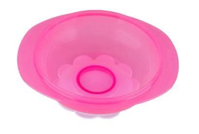 Kit Prato Bowl C/ Ventosa E Talheres Rosa - Baby Go Imagem de Kit Prato Bowl C/ Ventosa E Talheres Rosa - Baby Go