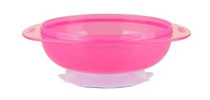Kit Prato Bowl C/ Ventosa E Talheres Rosa - Baby Go Imagem de Kit Prato Bowl C/ Ventosa E Talheres Rosa - Baby Go