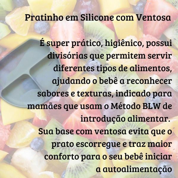 Imagem de Kit Prato Com Divisórias E Bow Em Silicone Com Ventosa ul