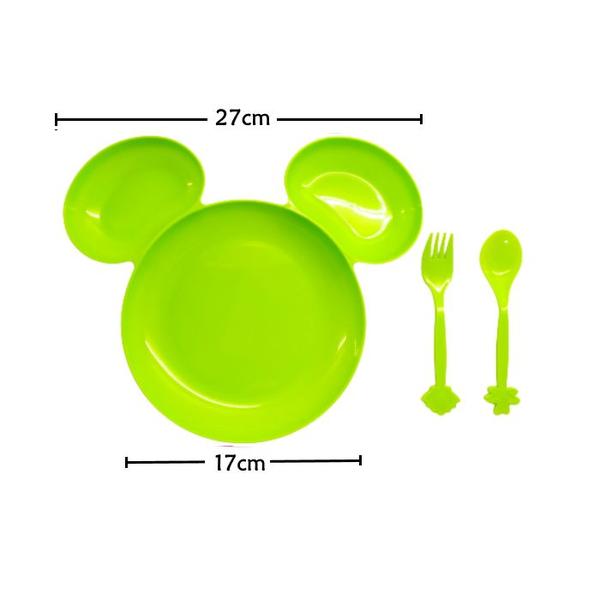 Kit Prato infantil com Divisórias e Copo Orelhas do Mickey - Cim Toys Imagem de Kit Prato infantil com Divisórias e Copo Orelhas do Mickey