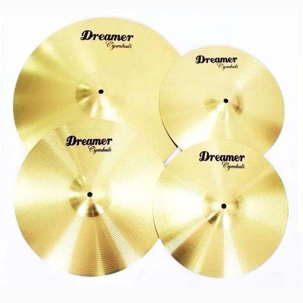 Imagem de Kit Pratos Dreamer Kcy02 Hi-Hat 14'' Crash 16'' Ride 20'' +