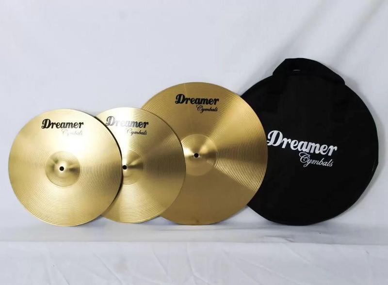 Imagem de Kit Pratos Dreamer Kcy02 Hi-Hat 14'' Crash 16'' Ride 20'' +