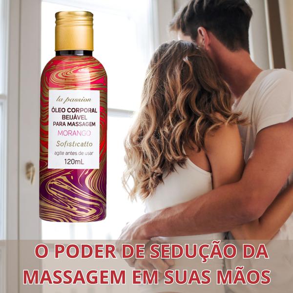 Imagem de Kit Prazer Intenso: Óleo para Massagem Sensual Quente Morango + Gel Intense