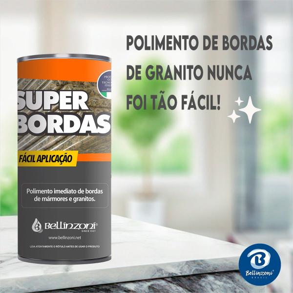 Imagem de Kit Premium Bellinzoni Limpa Mármore E Super Bordas