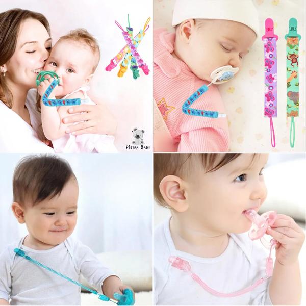 Imagem de Kit Prendedor Mola E Prendedor Estampado Pietra Baby Menimo Menina Infantil Corrente Cordão Bebê Criança Feminino Masculino Animal